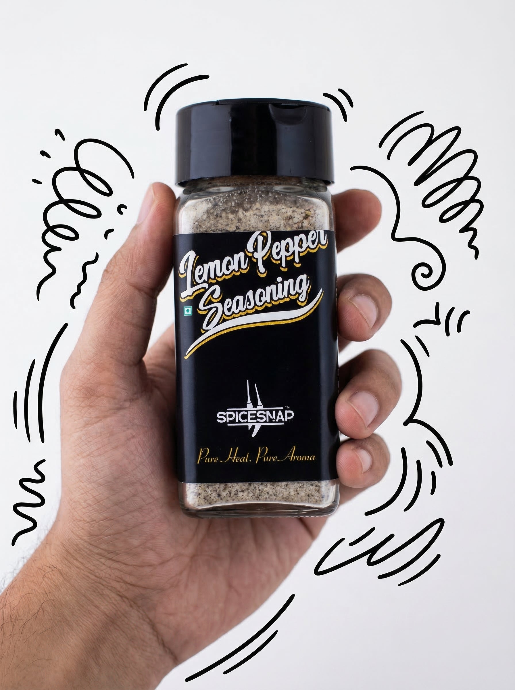 SpiceSnap Lemon Pepper Six Ingredient Seasoning